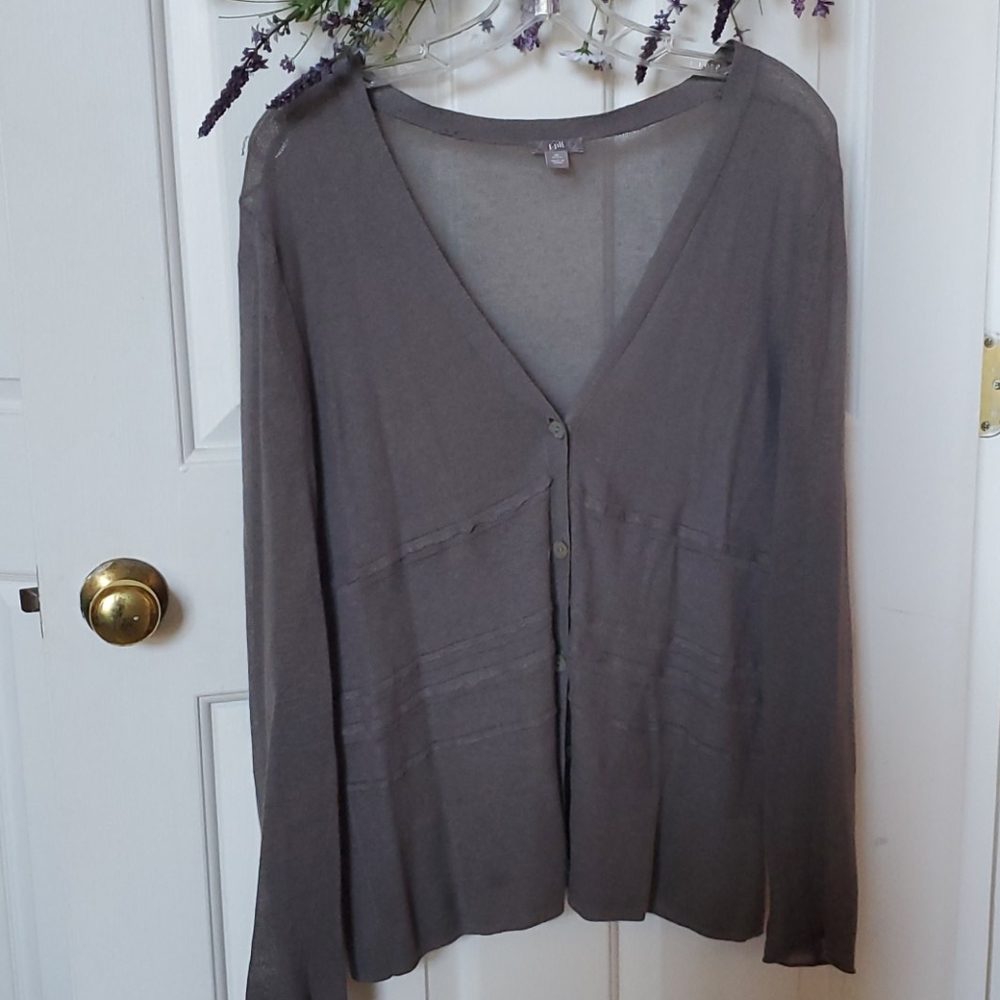 Sheer gray sweater so PMedium
